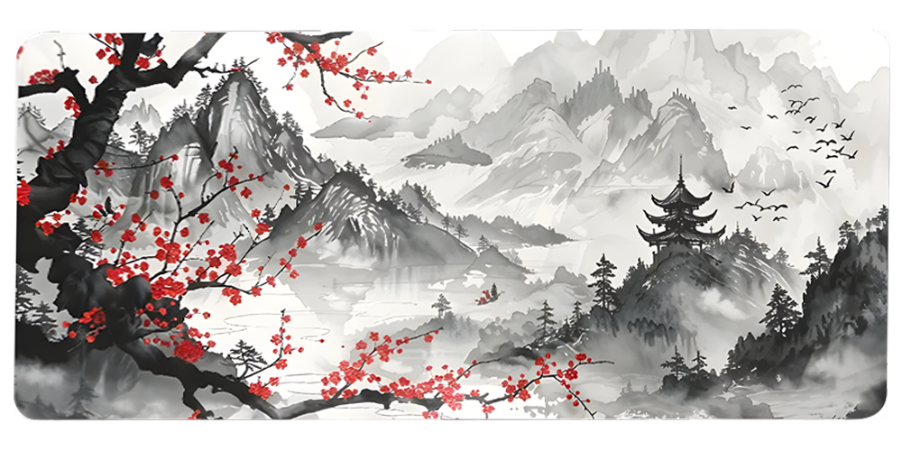 Tapis De Souris XXL Paysage Sakura