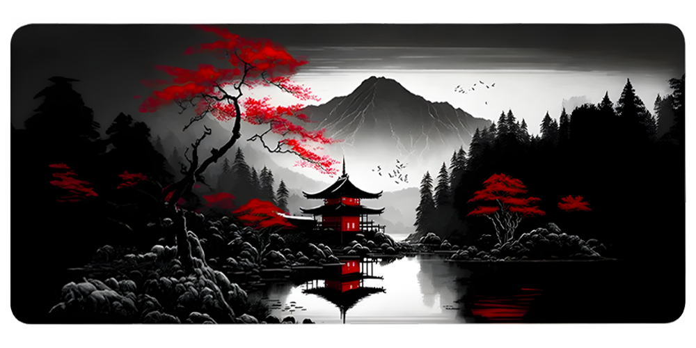 Tapis De Souris XXL Paysage Sakura