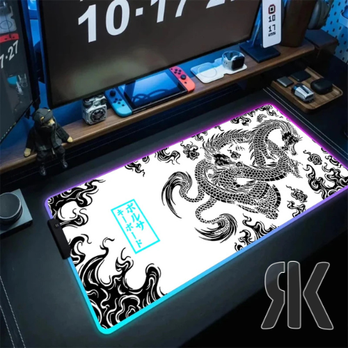 Tapis De Souris XXL Dragon Japonais RGB