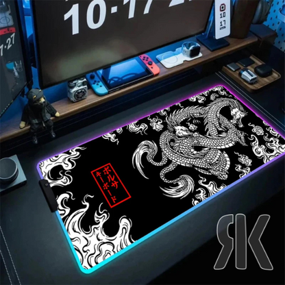 Tapis De Souris XXL Dragon Japonais RGB