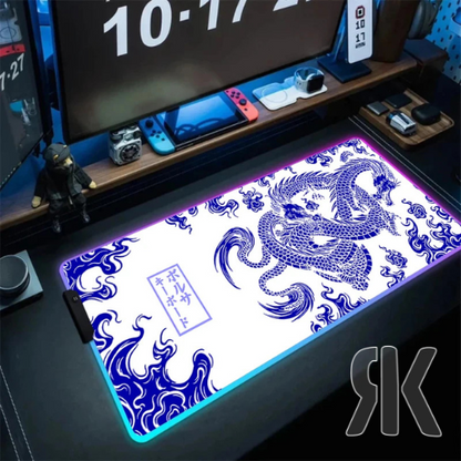 Tapis De Souris XXL Dragon Japonais RGB