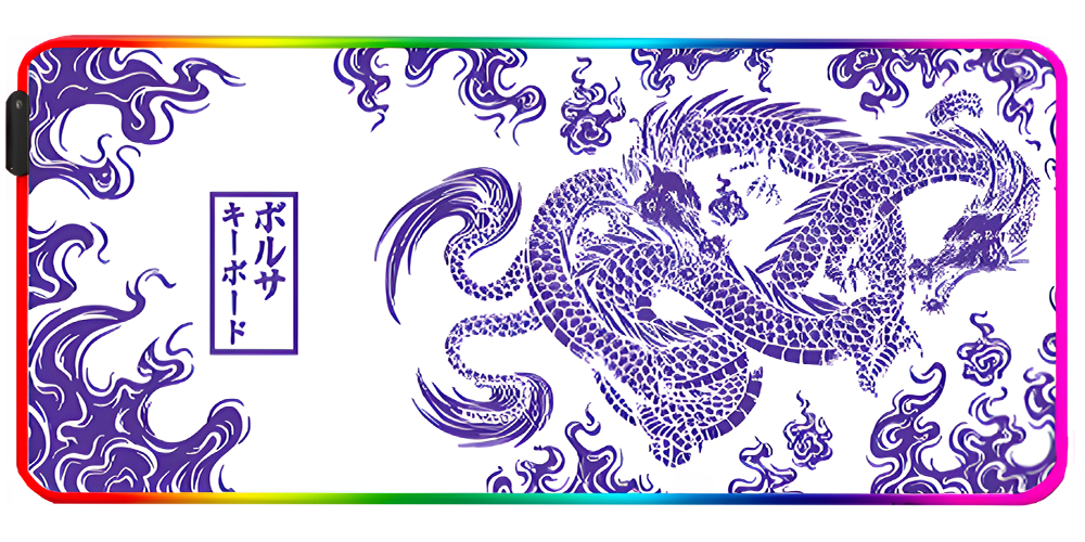 Tapis De Souris XXL Dragon Japonais RGB