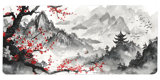 Tapis De Souris XXL Paysage Sakura